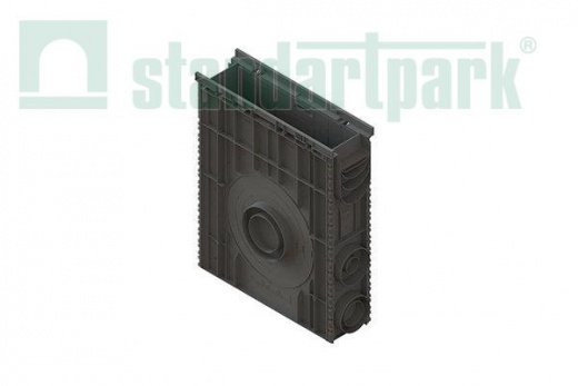Пескоуловитель сборный пластиковый PolyMax Basic DN100 h600 высокий борт