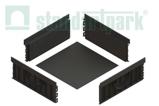 Дождеприемник PolyMax Basic пластиковый 300х300 h120